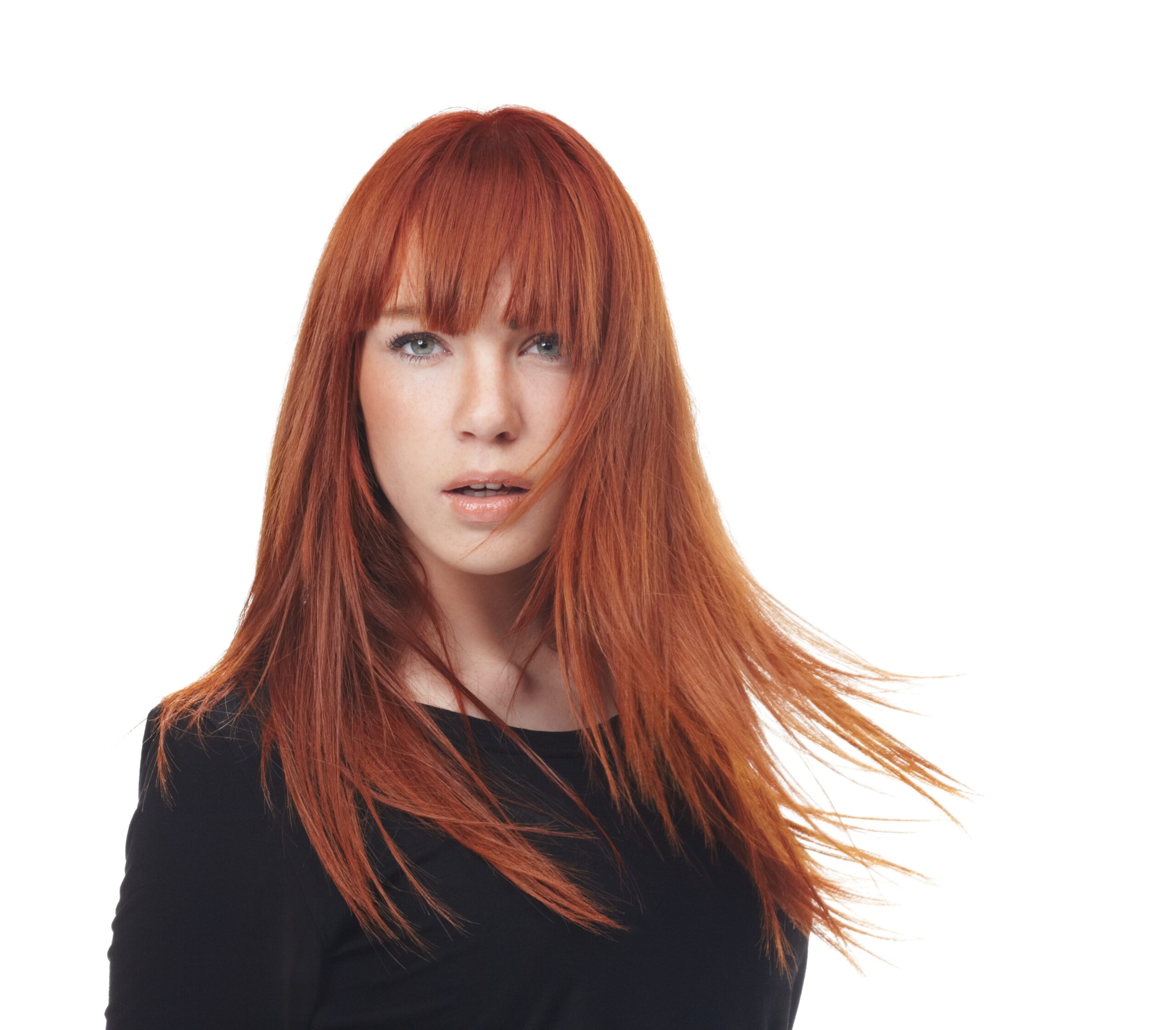 Beauty,,Portrait,And,Woman,With,Red,Hair,In,Studio,For